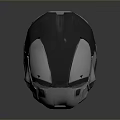 Advanced Futuristic Tactical Combat Helmet With Integrated Weapon System And Metallic Finish