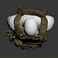 Camouflage Tactical Vest with Multiple Pockets and Military Gear on White Mannequin