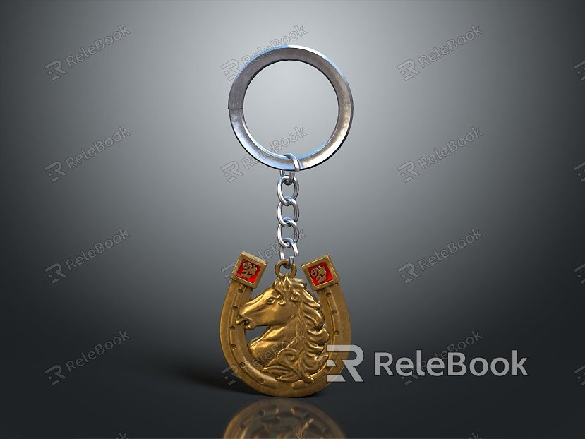 Safety Hook Keychain Metal Buckle Buckle Ring Metal Keychain Hanging Safety Buckle Realistic model