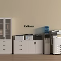 Modern File Cabinet Printer File Cabinet 3d model