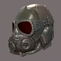 Gas Mask Gas Mask Biochemical Mask Helmet Science Fiction Helmet Flying Helmet Low Face Number Low Mold Simple Mold Movie Level Realistic 3d model