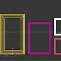Stained Glass Decorative Wall Art With Floral Patterns Geometric Designs And Wooden Frames