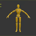 Robot Assistant Small Robot Butler Robot Butler Figure Game Figure 3d model