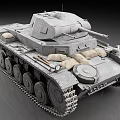 Vintage Gray Military Tank Exterior Featuring Turret Gun Barrel And Track Design