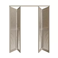 Modern folding door shutter door 3d model