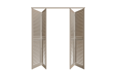 Modern folding door shutter door 3d model