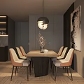 Modern Living Dining Room Design With Gray Sofa White Rug Round Coffee Table Brown Armchair