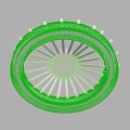 Modern White Round Ceiling Light with Radial Pattern and LED Lighting for Contemporary Home Interiors