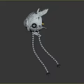 Sleek Metallic Mechanical Device With Multi Legged Structure And Circular Core