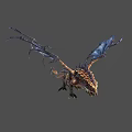 Mythical Dragon Character With Scaled Body Large Wings And Spiked Armor Details