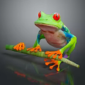 Frog Frog Frog Poison Frog Game Frog Reptile Cold Blooded Animal Reptile Reptile 3d model