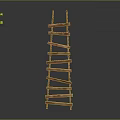 Wooden Multi Tier Ladder Shelf For Home Storage And Decorative Use