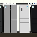 Modern refrigerator 3d model