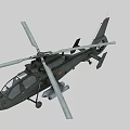 Military Helicopter With Main Rotors Fuselage And Weapon Systems Design Features
