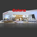 Calanz Exhibition Booth Modern Design With Product Display And Technologies Showcase