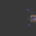 Aerial View Of Modern Office Workspace Layout With Desks Chairs And Functional Zones