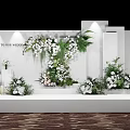 918 LP Simple Main Stage Wedding Drafting Master and Design Material Effect Drawing Including Production Documents 3d model