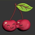 Modern Cherry Fruit Cherry Fresh Fruit 3d model