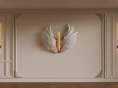 010 sofa background wall French background wall 3d model