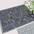 Chinese Style Slab Road Chinese Style Ting Step Road Tour Trail Gravel Block Garden Road Paving Bluestone Gravel Crushed Stone 3d model