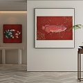 New Chinese Decorative Painting 3d model