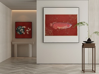 New Chinese Decorative Painting 3d model