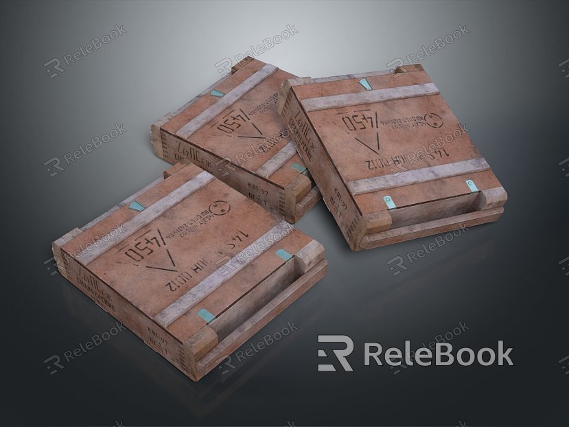 ammunition box arms box arms box military box wooden crate wooden crate old wooden crate wooden crate crate model