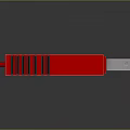 Red USB Flash Drive With 25GB Storage Capacity For Data Storage