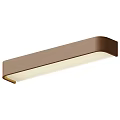 Modern Rectangular Brown Wall Lights with White Light and Sleek Design 3d model