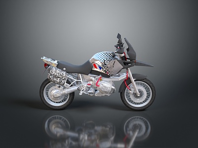 Motorcycle Two-wheeled Motorcycle Cross-country Motorcycle Road Race Motorcycle Motor Vehicle Transport model