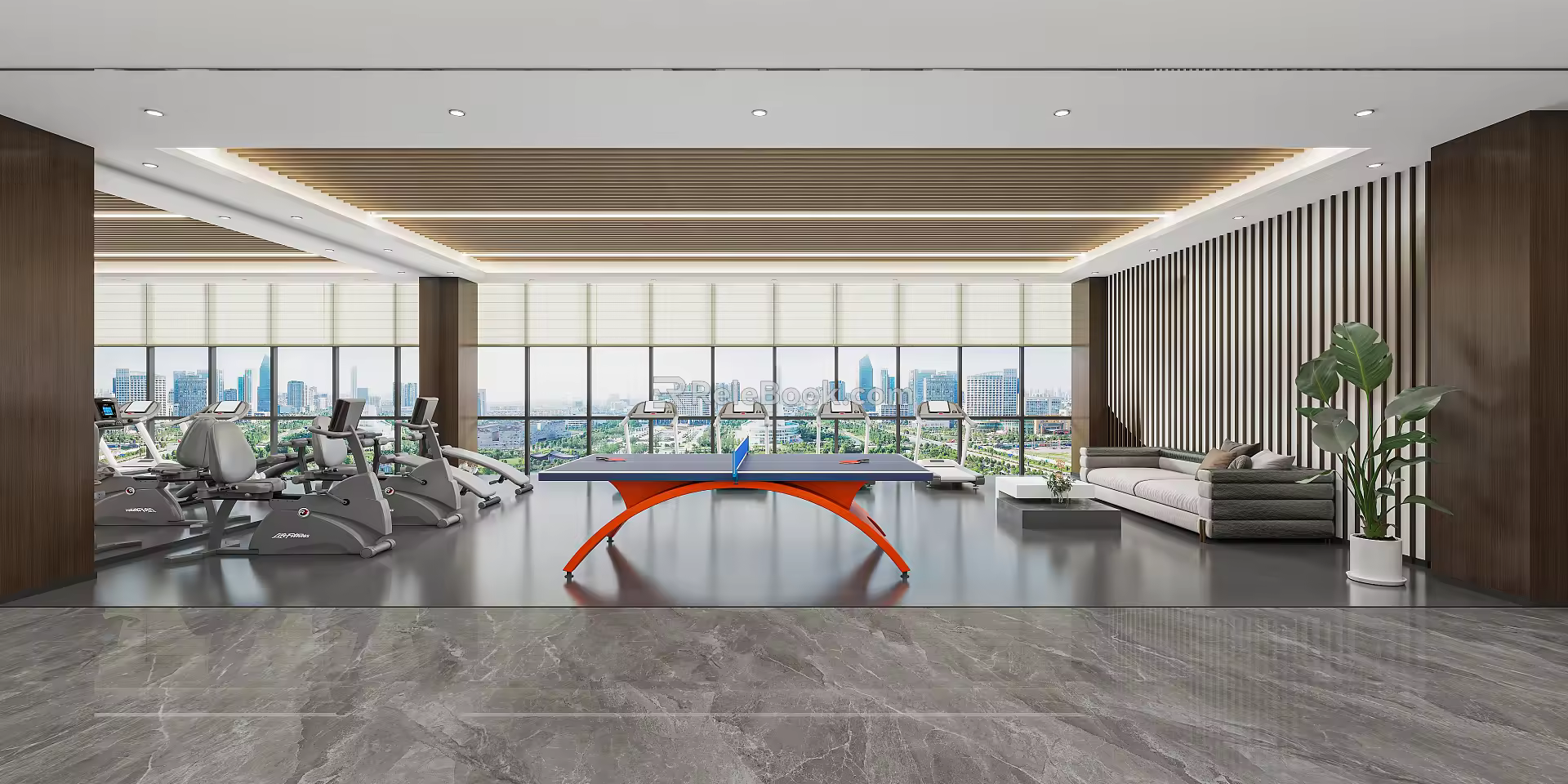 Modern Gym 3d model