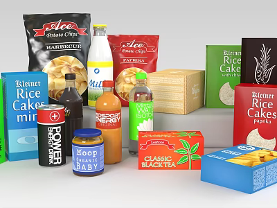 Modern Food 3d model Modern Food 3d model