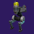 Robot Dog Machine Turret Science Fiction Robot Dog Science Fiction Turret Cyberpunk Turret Mobile Turret Low Face Low Number Low Model Simple Model Movie and TV Level Realistic 3d model