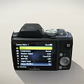Olympus Digital Camera With Zoom Lens Control Dials And Stylish Body Design 3d model