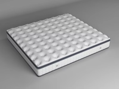 Comfortable Modern Mattress With Quilted Bubble Surface And Supportive Design 3d model