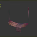 Modern Wooden Hanging Chair Home Furniture With Soft Fabric Seat And Minimalist Design