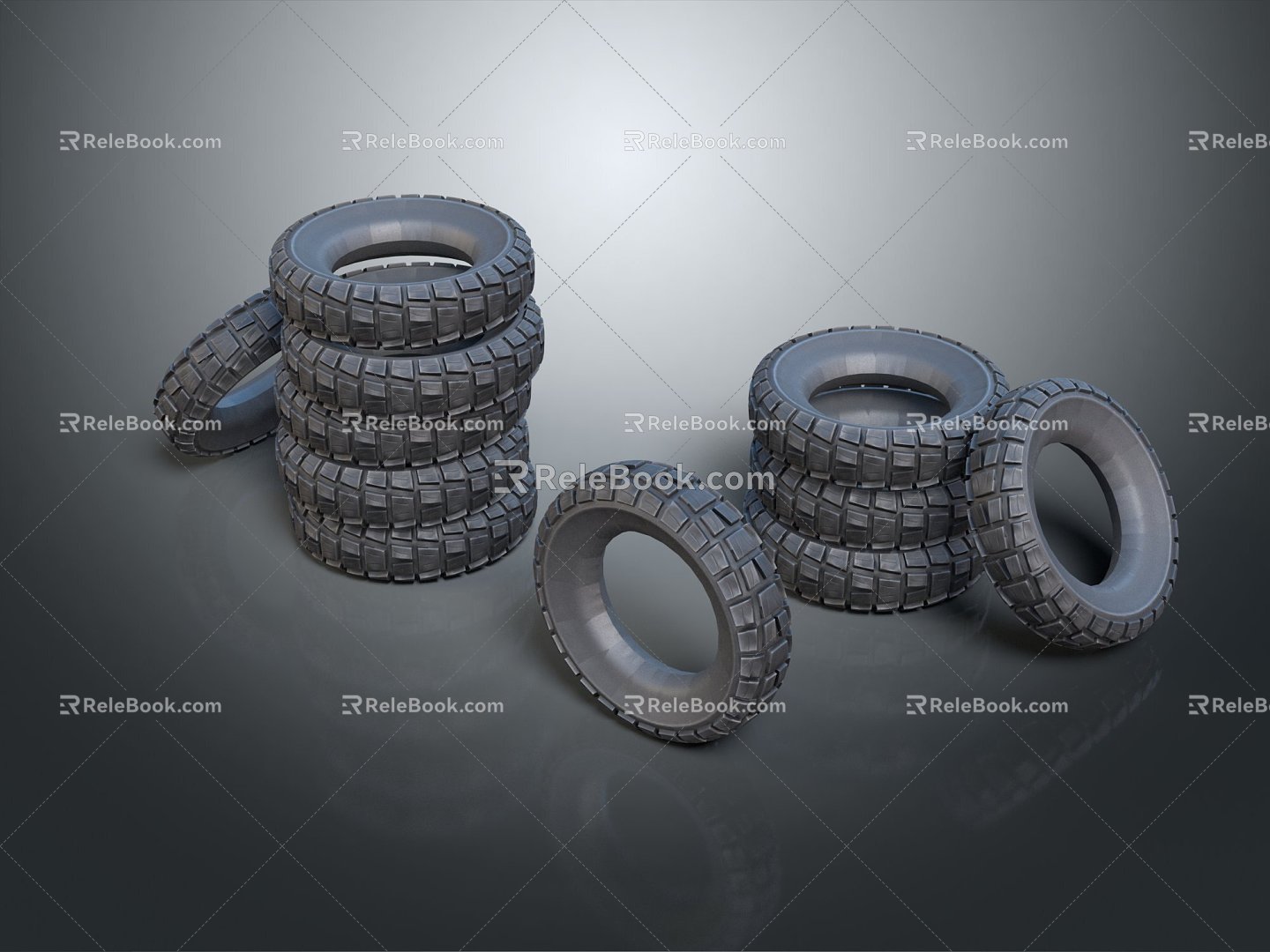 Modern Tire Wheel Wheel New Tire 3d model