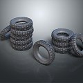 Modern Tire Wheel Wheel New Tire 3d model