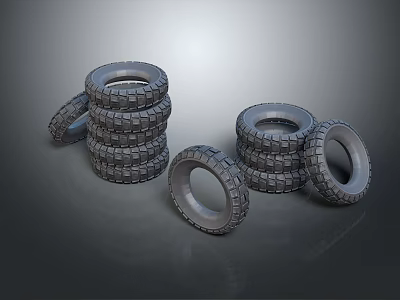 Modern Tire Wheel Wheel New Tire 3d model