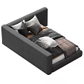 Modern Kids Bed Design With Cozy Pillows Soft Blankets And Neutral Tones