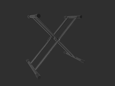 Sturdy X Shaped Folding Stand For Musical Instruments And Art Supplies 3d model