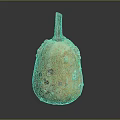Speckled Bumpy Tan Gourd With Stem As Fresh Organic Food