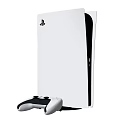 Modern game console Sony game console handle 3d model