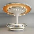 Art Installation Featuring Circular Illuminated Edge Pet Clinic Center Text And Multi Layer Base