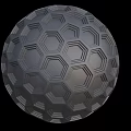 honeycomb ball octagonal sphere 3d model