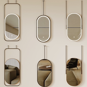 Modern Mirror Full-body Mirror Cosmetic Mirror Hanging Mirror 3d model