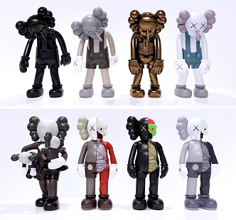 Interior decoration KAWS toy art device 3d model