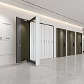 Modern Door Showroom Featuring Various Stylish Contemporary Door Designs In Interior