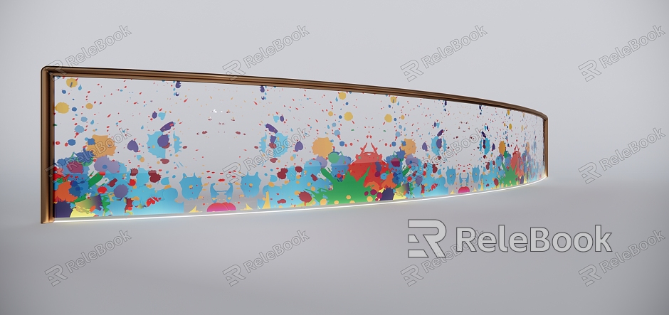 Modern Art Balustrade Glass Railing Guardrail model