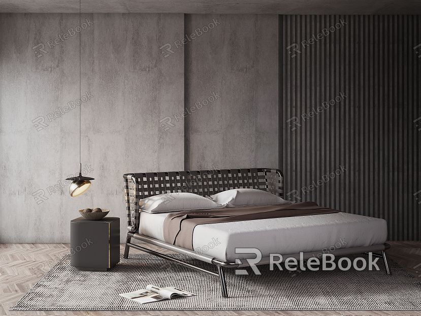 Modern Background Double Bed Double Bed model